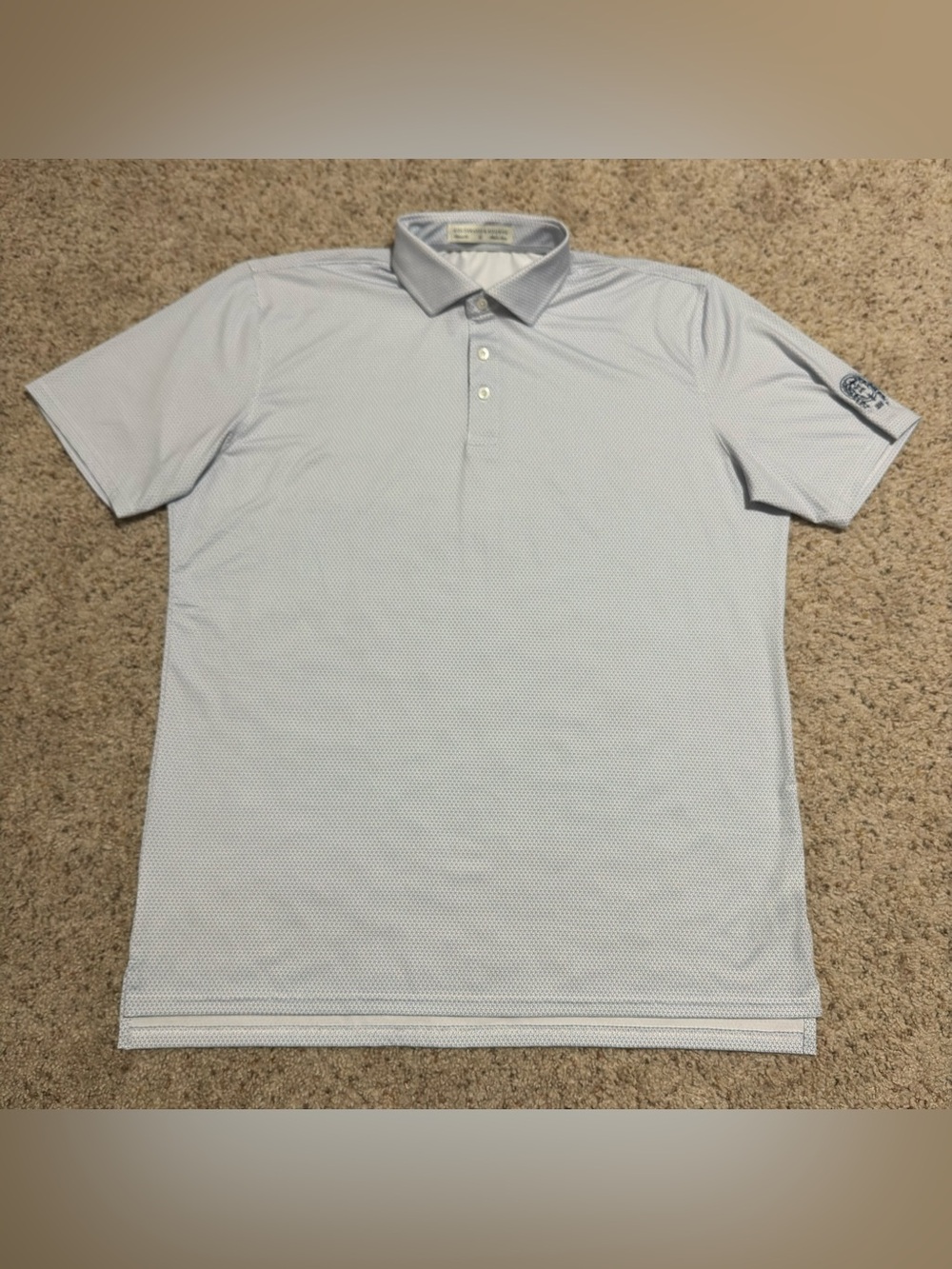 Light Blue Men's Performance Polo Shirt